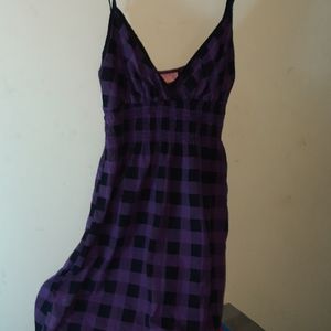 Womens puple and black sundress